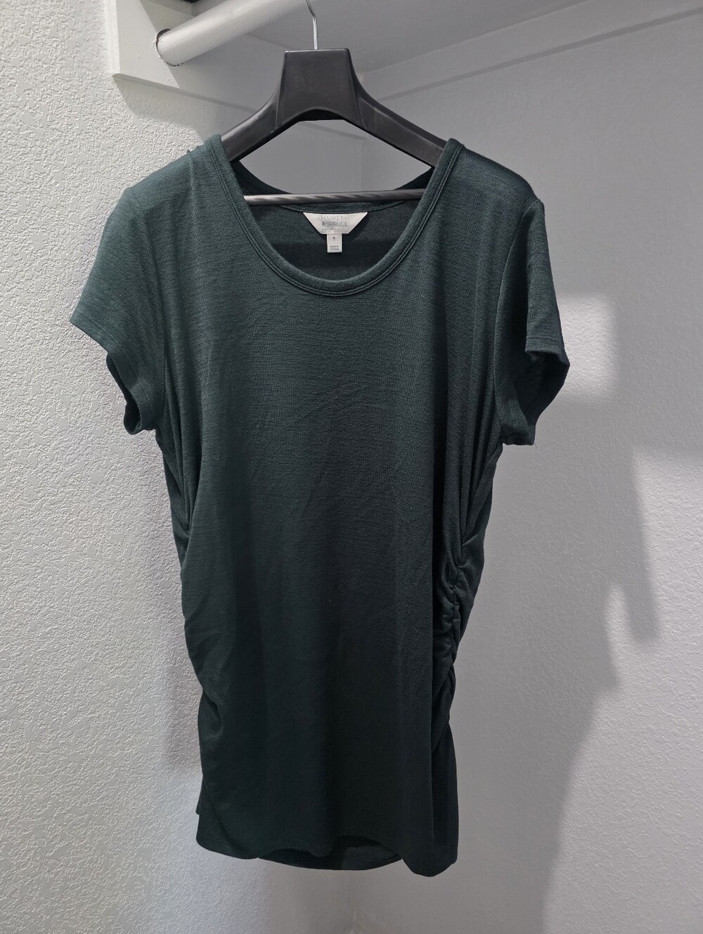 Women's XL Maternity Green Short Sleeve